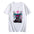 "Night City Drifter" Design Oversized Car Shirts White Front